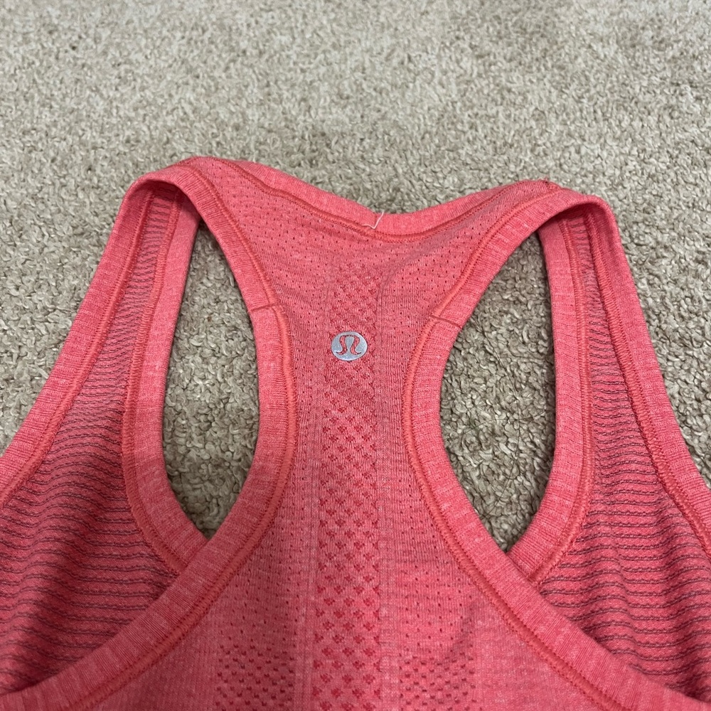 COPY - Lululemon Swiftly Tech Racerback Tank Coral